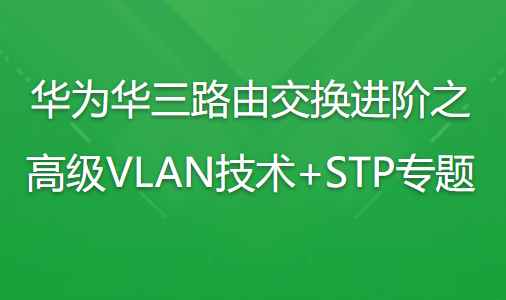 华为华三路由交换进阶之高级VLAN技术+STP专题
